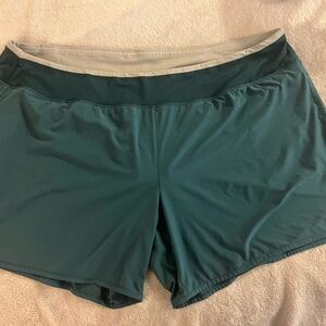 Women's Green Nike Running  Shorts